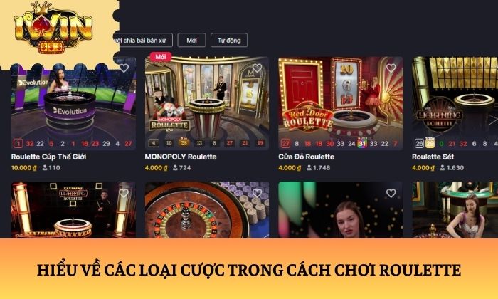 Hiểu về các loại cược trong cách chơi Roulette