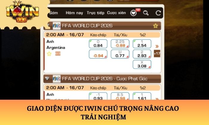 Trang chủ 17 Giao diện được iWin chú trọng nâng cao trải nghiệm