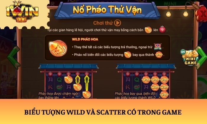 Biểu tượng Wild và Scatter có trong game 