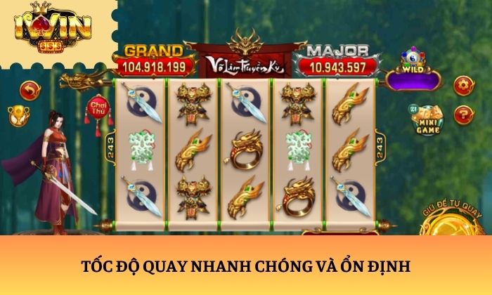 Tốc độ quay nhanh chóng và ổn định